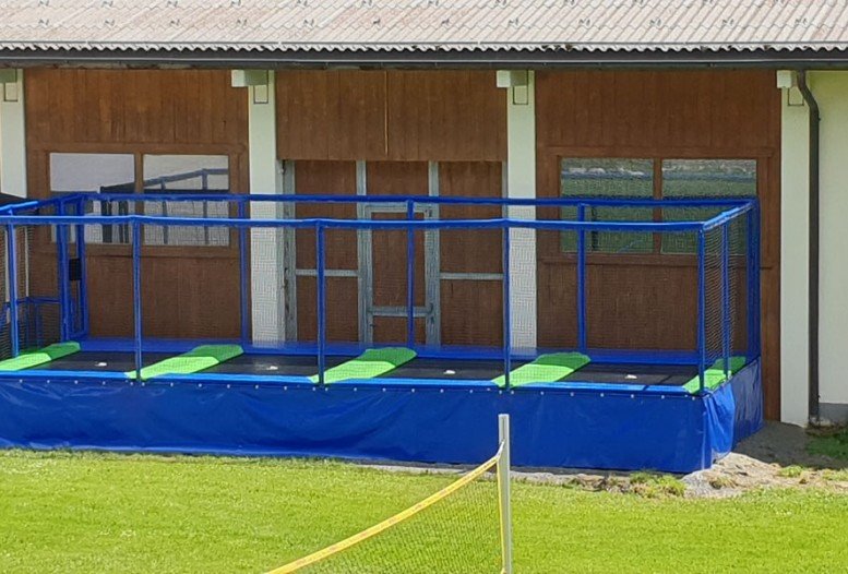 Neue Trampolinanlage im Jugendgästehaus Hanneshof in Flachau