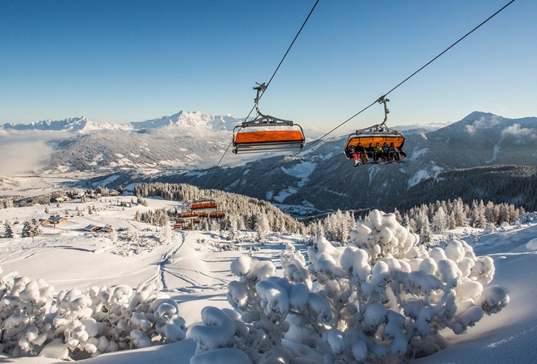 Skilift & Winterlandschaft © Flachau Tourismus